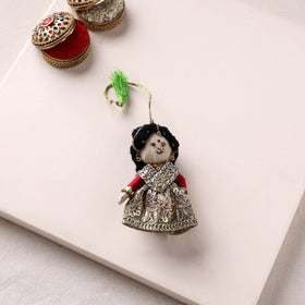 Radha Morpankh - Hand Embroidered Felt Work Rakhi & Lumba Set 55