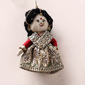 Radha Morpankh - Hand Embroidered Felt Work Rakhi & Lumba Set 55