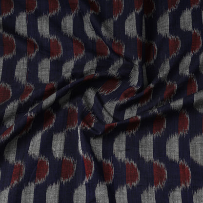 Blue - Special Sambalpuri Handloom Odisha Ikat Cotton Fabric