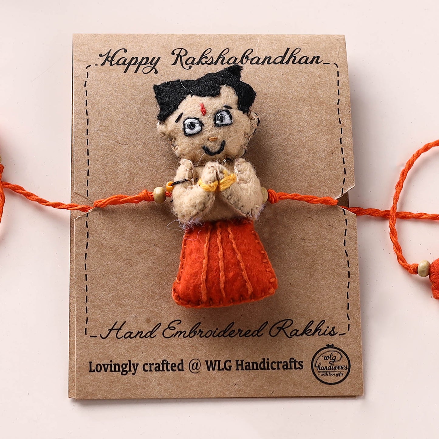 Chhota Bheem - Hand Embroidered Felt Work Kids Rakhi 56
