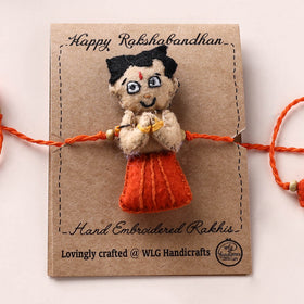 Chhota Bheem - Hand Embroidered Felt Work Kids Rakhi 56