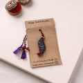 Leaf Ornament - Hand Embroidered Felt & Bead Work Rakhi 62