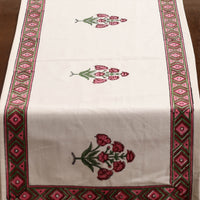 Block Printed Cotton Table Runner