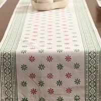 Block Printed Cotton Table Runner