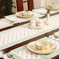 Block Printed Cotton Table Runner