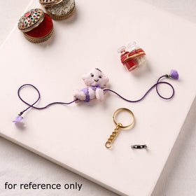 Crawling Baby - Hand Embroidered Felt Rakhi for Kids 03