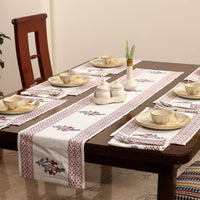 Block Printed Cotton Table Runner