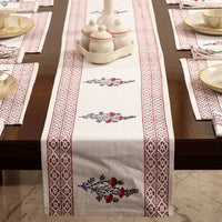 Block Printed Cotton Table Runner