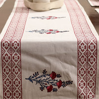 Block Printed Cotton Table Runner