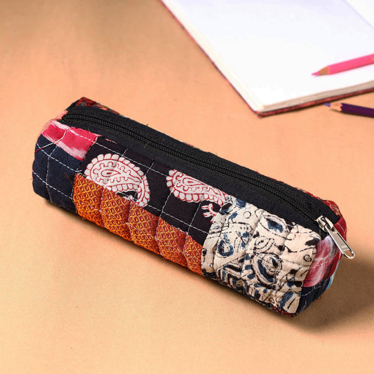 Handcrafted Quilted Patchwork Multipurpose Pencil Pouch 60