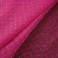 Pink - Leheriya Tie-Dye Kota Doria Cotton Fabric 04