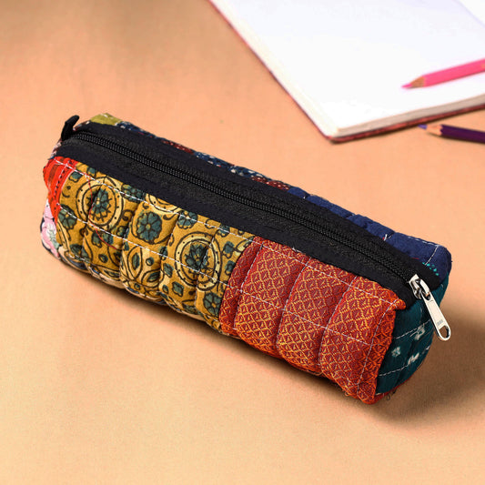 Handcrafted Quilted Patchwork Multipurpose Pencil Pouch 64