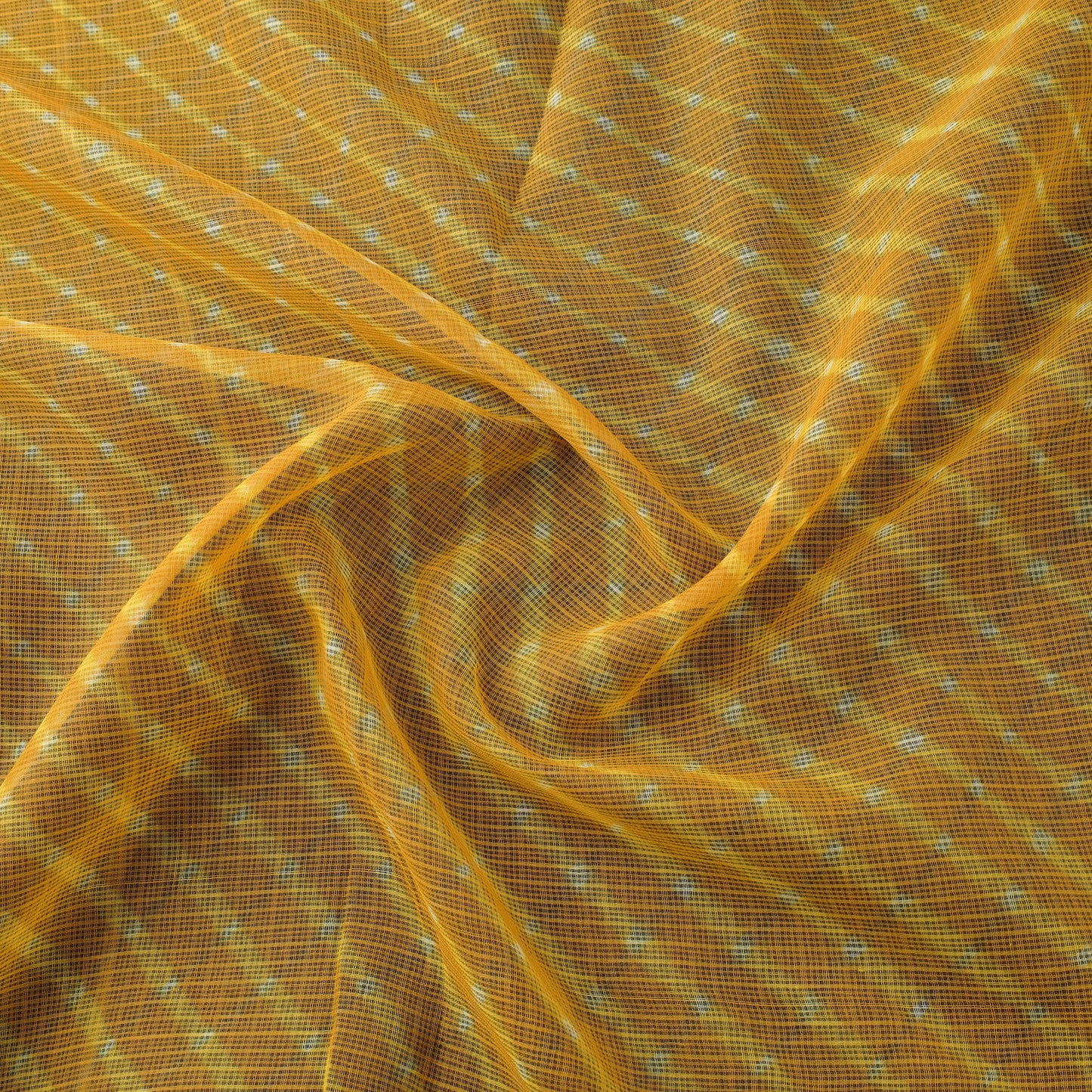Leheriya Tie-Dye Kota Doria Cotton Fabric 05