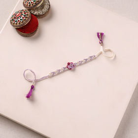 Flower Handmade Crochet Work Kids Rakhi 11