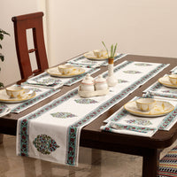 Block Printed Cotton Table Runner