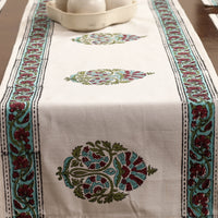 Block Printed Cotton Table Runner