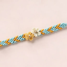Flower Handmade Crochet Work Kids Rakhi 13