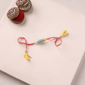 Handmade Crochet Work Beads Rakhi 14