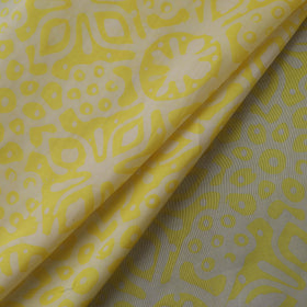 Kutch Hand Block Batik Print Modal Silk Fabric 09