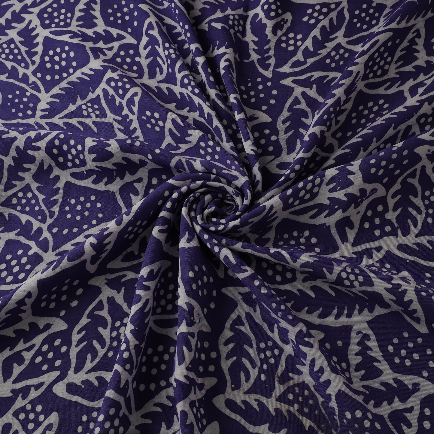 Kutch Hand Block Batik Print Modal Silk Fabric 04