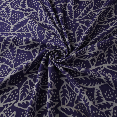 Kutch Hand Block Batik Print Modal Silk Fabric 04