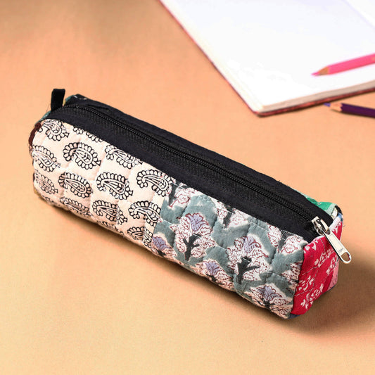 Handcrafted Quilted Patchwork Multipurpose Pencil Pouch 74
