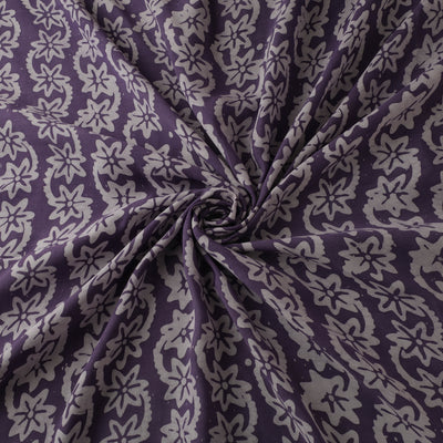 Kutch Hand Block Batik Print Modal Silk Fabric 03