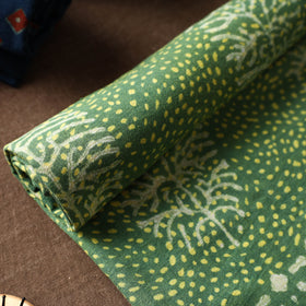 Green Akola Block Printed Pure Handloom Cotton Towel 