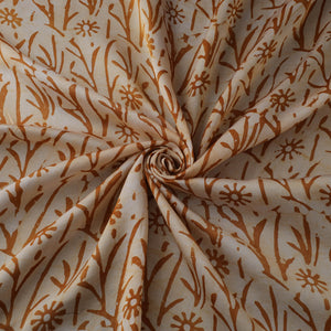 Kutch Hand Block Batik Print Modal Silk Fabric 02