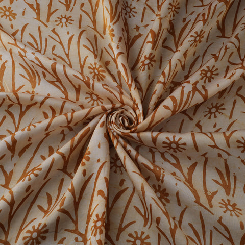 Kutch Hand Block Batik Print Modal Silk Fabric 02