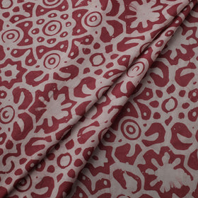 Kutch Hand Block Batik Print Modal Silk Fabric 01