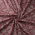 Kutch Hand Block Batik Print Modal Silk Fabric 01