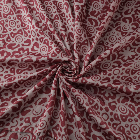 Kutch Hand Block Batik Print Modal Silk Fabric 01