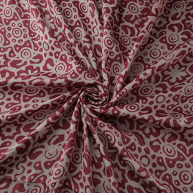 Kutch Hand Block Batik Print Modal Silk Fabric 01