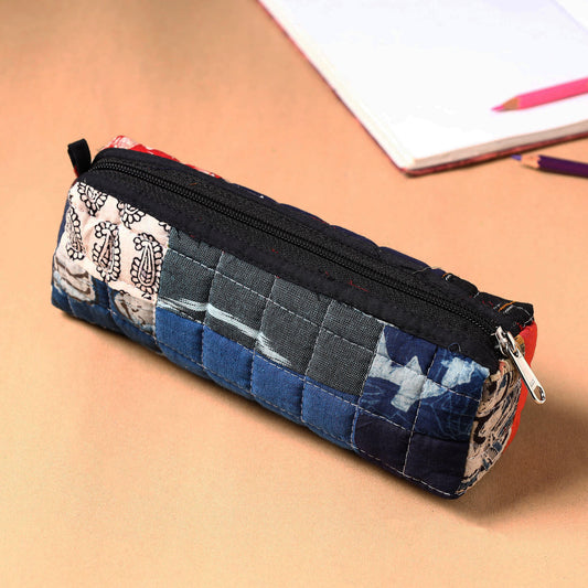 Handcrafted Quilted Patchwork Multipurpose Pencil Pouch 77
