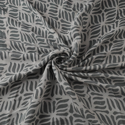 Kutch Hand Block Batik Print Modal Silk Fabric 10