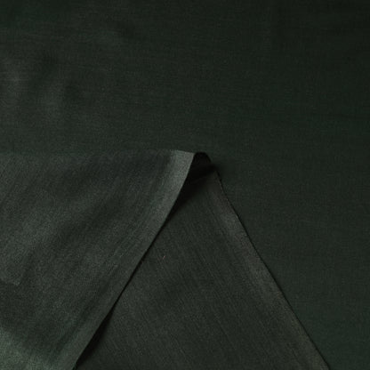 Dark Green - Vidarbha Tussar Silk Cotton Handloom Fabric