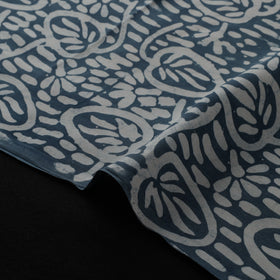 Kutch Hand Block Batik Print Modal Silk Fabric 05