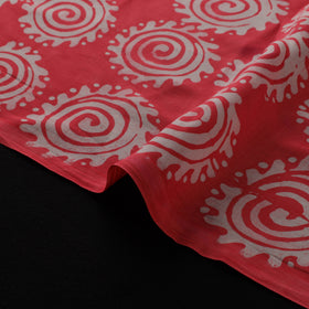 Kutch Hand Block Batik Print Modal Silk Fabric 07