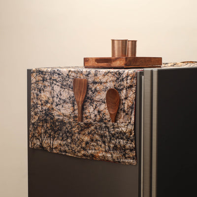 Handmade Fridge Top Cover with Multiple Pockets 03