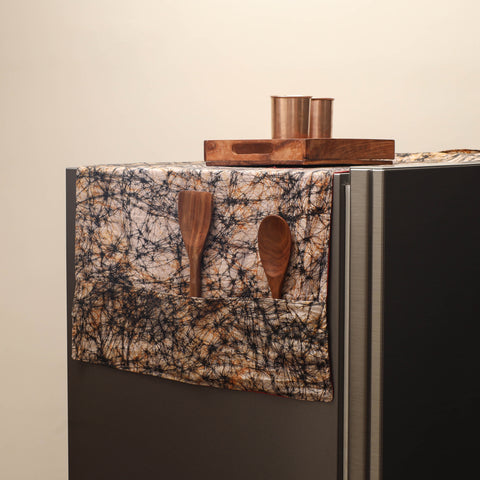 Handmade Fridge Top Cover with Multiple Pockets 03