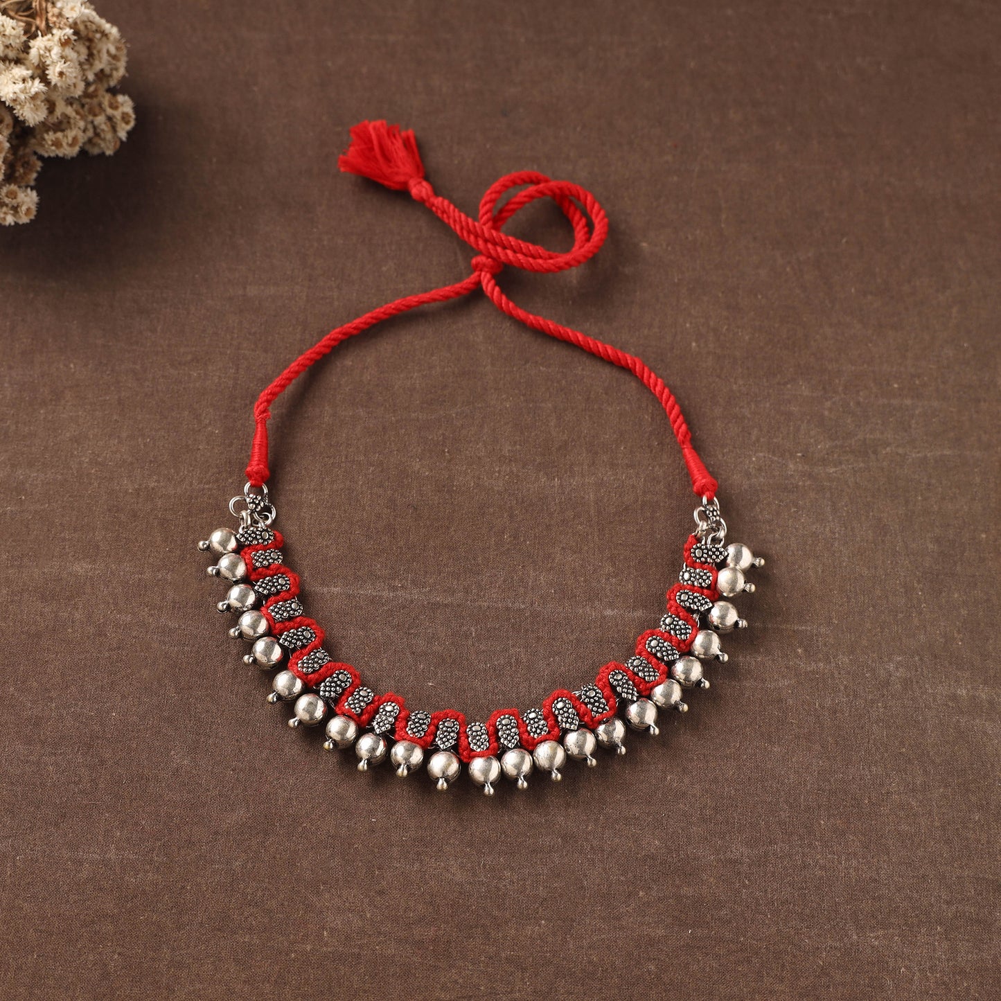 Patwa Threadwork Choker Necklace by Kailash Patwa 38