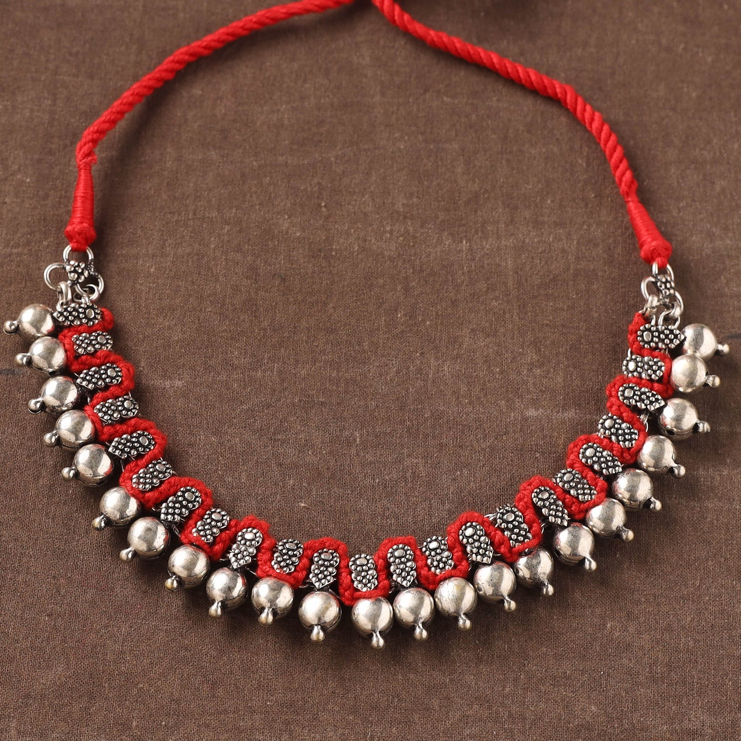 Patwa Threadwork Choker Necklace by Kailash Patwa 38