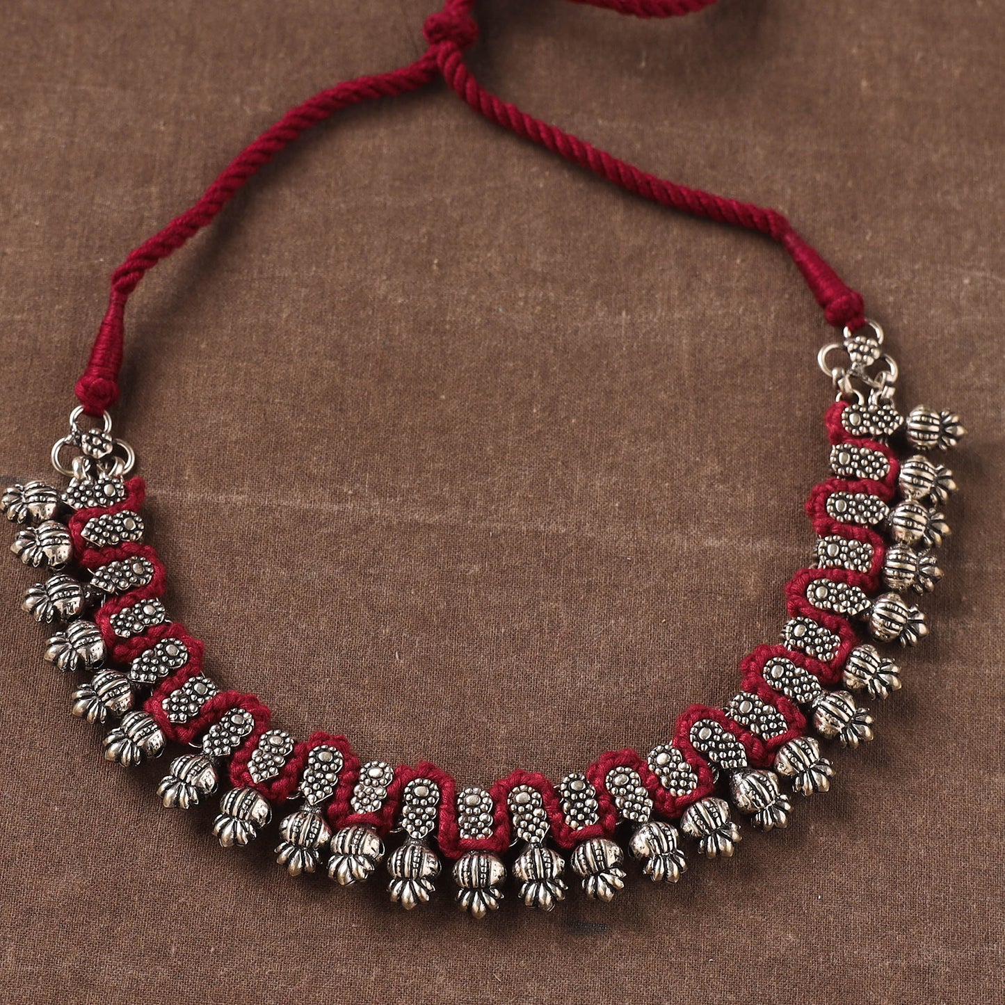 Patwa Threadwork Choker Necklace by Kailash Patwa 41
