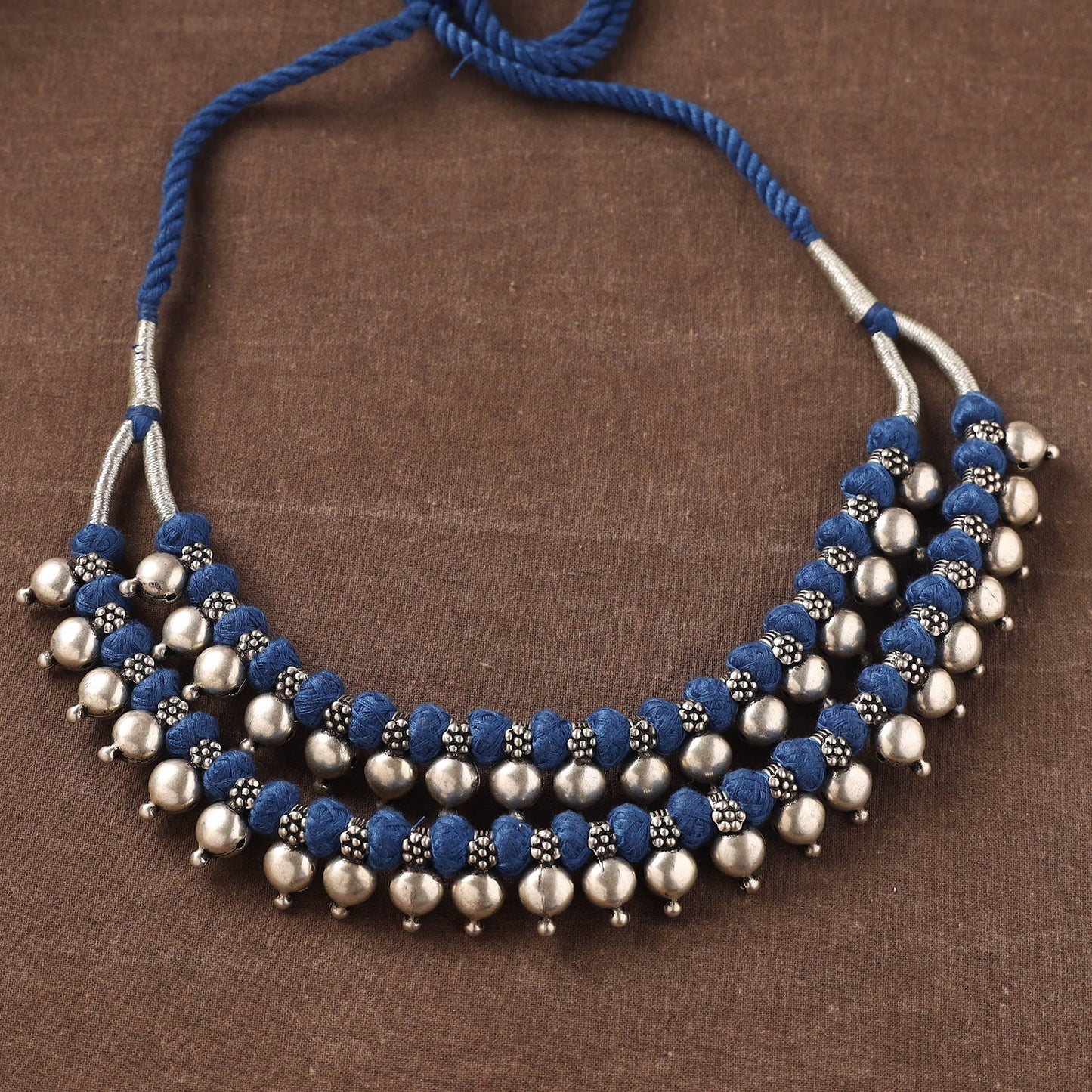 Patwa Threadwork Beaded Double Layered Necklace by Kailash Patwa 47