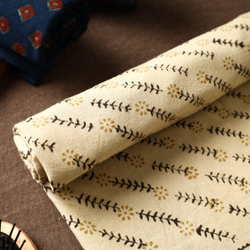 Beige Akola Block Printed Pure Handloom Cotton Towel