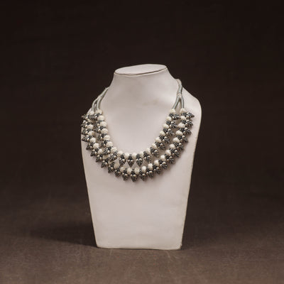 Patwa Threadwork Beaded Double Layered Necklace by Kailash Patwa 46