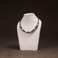 Patwa Threadwork Blue Pottery Beaded Necklace by Kailash Patwa 10