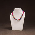 Patwa Threadwork Blue Pottery Beaded Necklace by Kailash Patwa 13