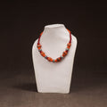 Patwa Threadwork Blue Pottery Beaded Necklace by Kailash Patwa 17